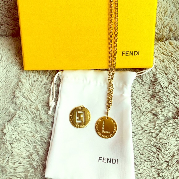 fendi necklace initial